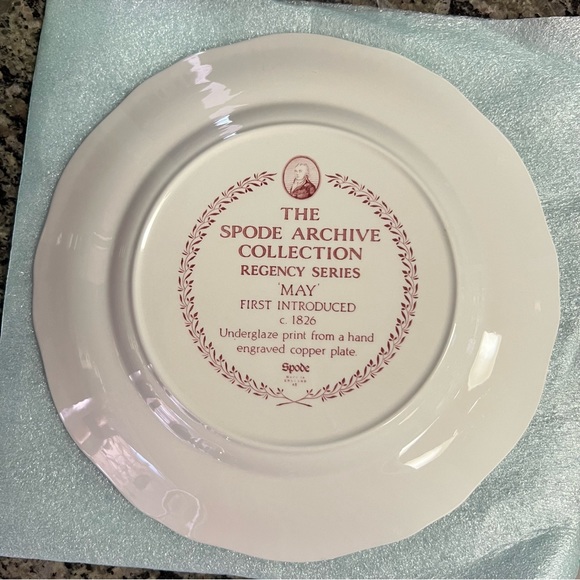 Spode Archive Collection-Regency Series-Collectible plate, 11 inch titled “May” - Picture 6 of 7